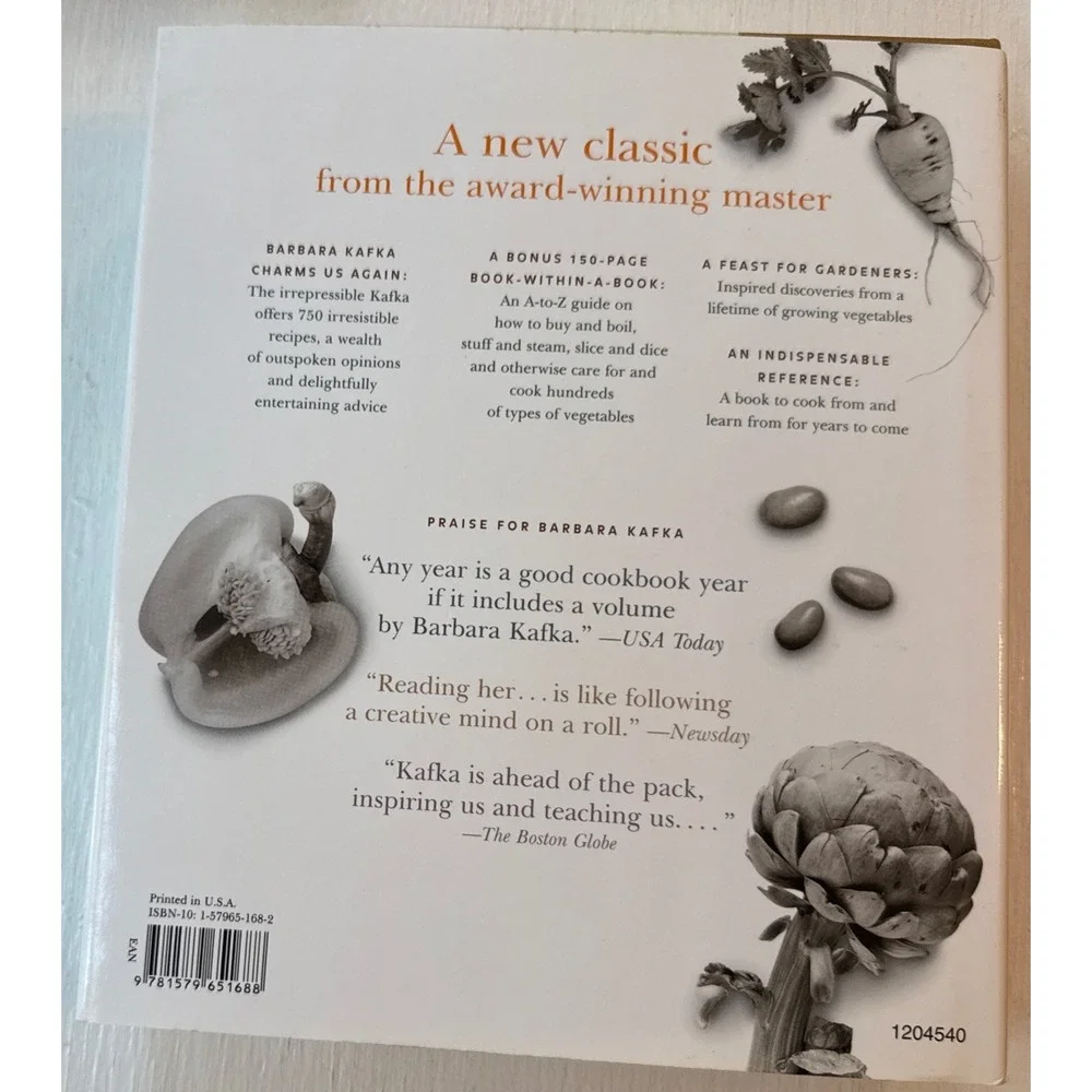 Vegetable Love Cookbook‎ Barbara Kafka Christopher Styler Hardcover DJ